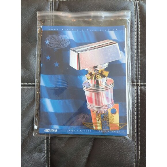 2002 Brickyard 400 Official Program NASCAR Winston Cup w/Lineup & STICKERS - Picture 5 of 6